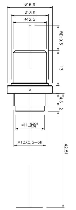 PMS-GX-95标准远心镜头外观尺寸图